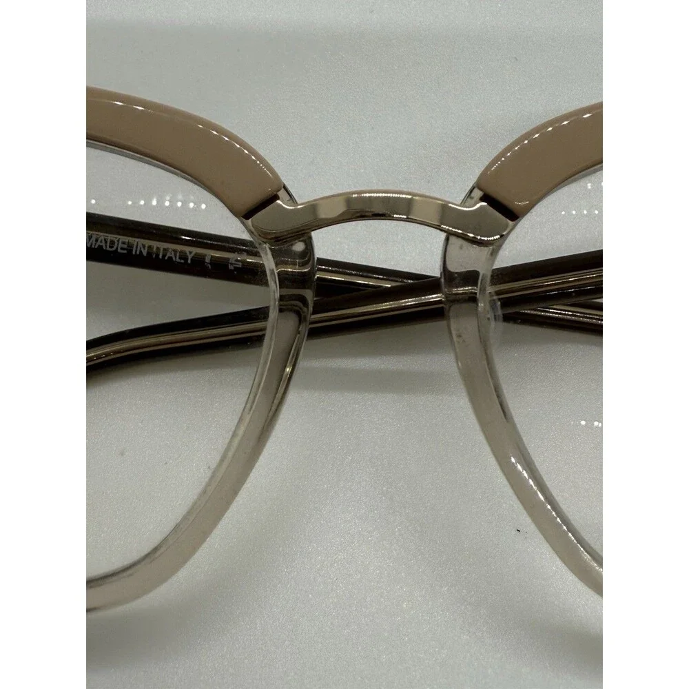 Tom Ford TF 5550-B 072 Brushed Pink Plastic Cat Eye Optical Frames 54-17-140 COA